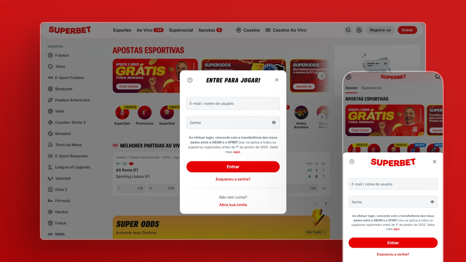 imagem criar aposta passo 01 superbet