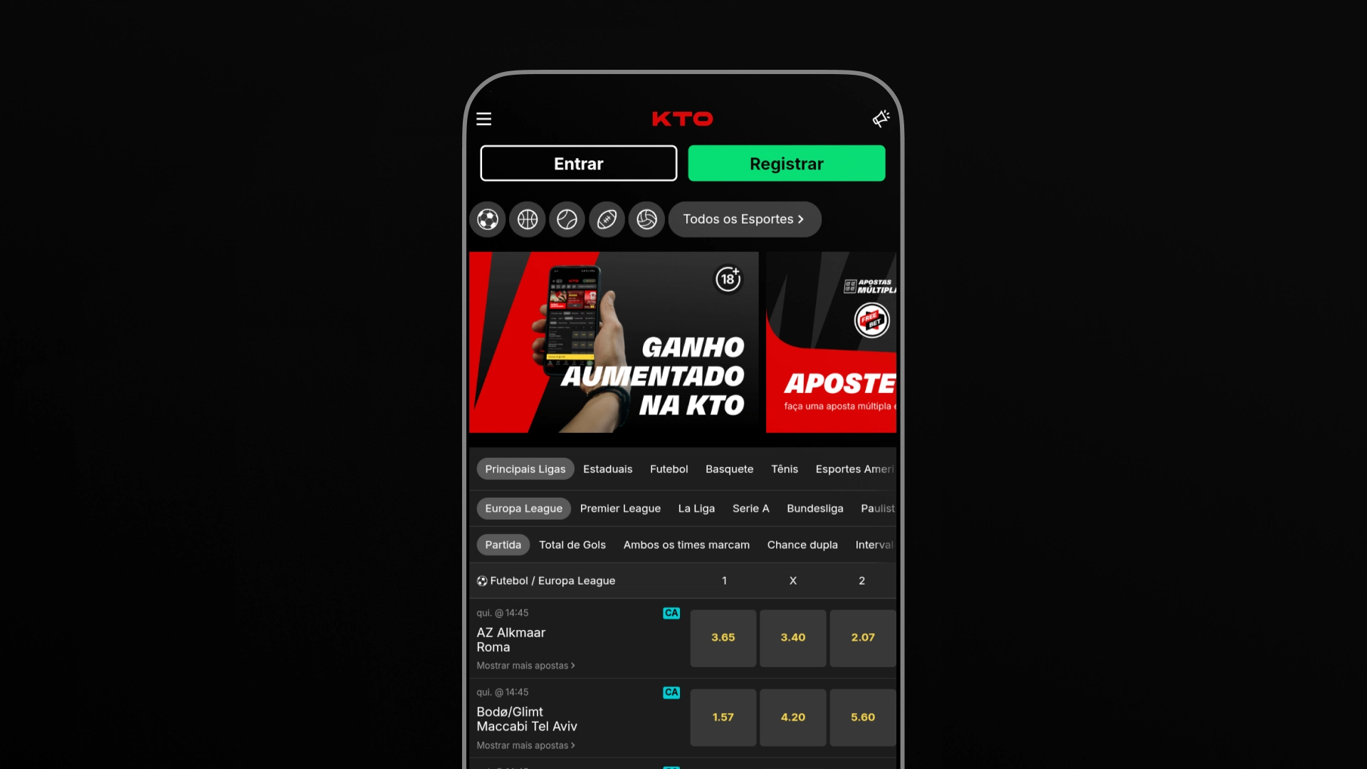 imagem mobile app kto