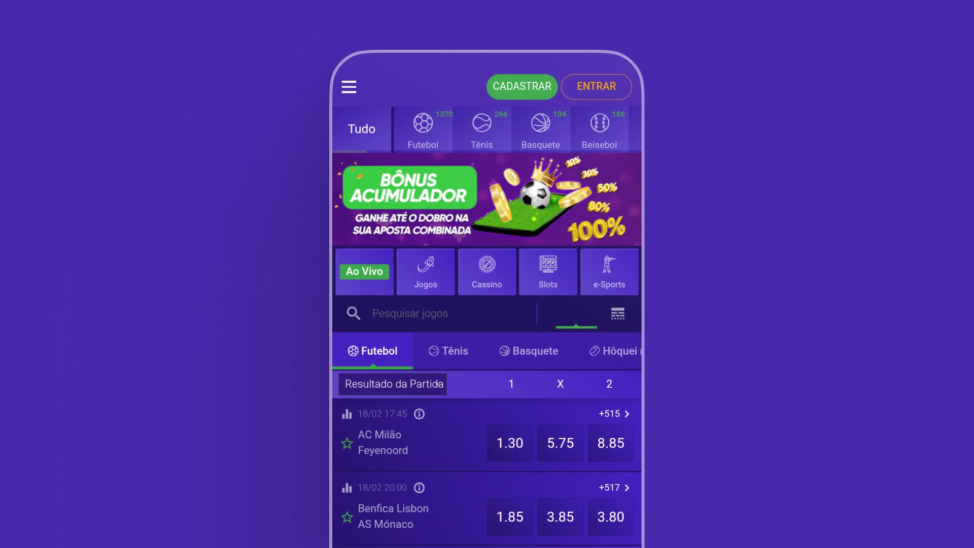 imagem mockup mobile app aposta1