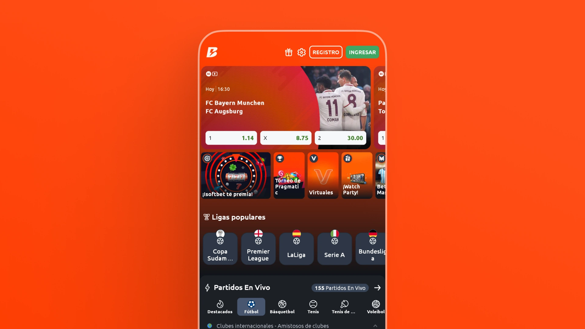 imagem mockup mobile app betano