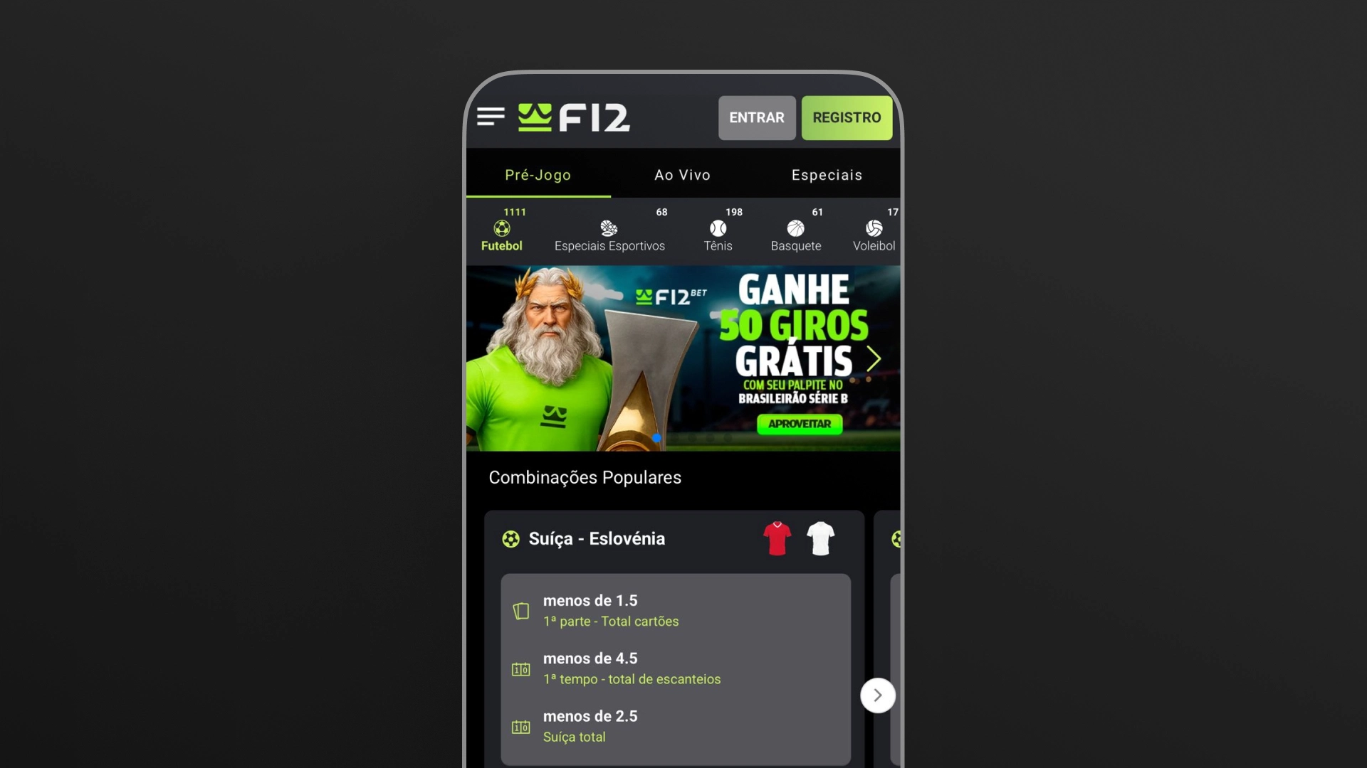 imagem mockup mobile app f12bet