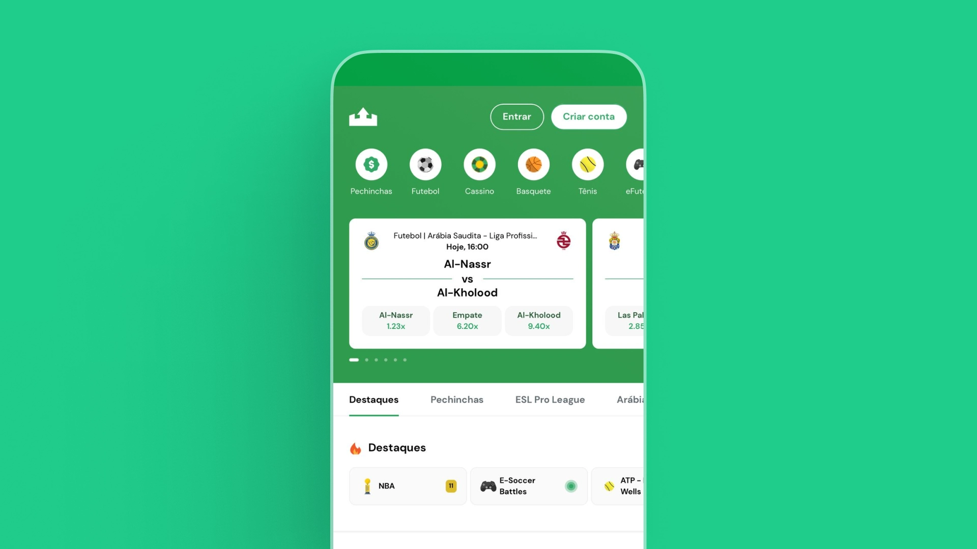 imagem mockup mobile app rei do pitaco