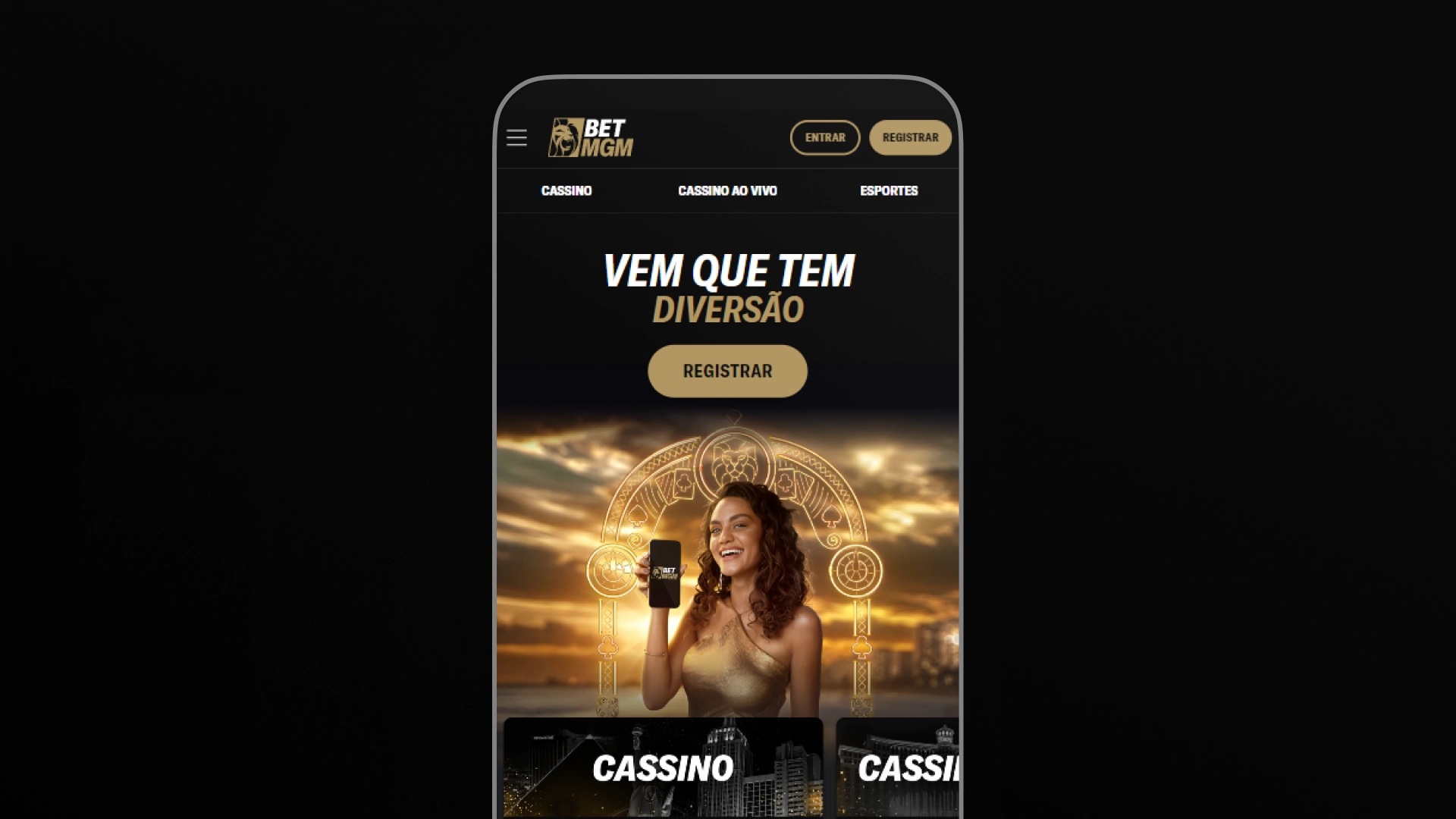 imagem mockup mobile betMGM