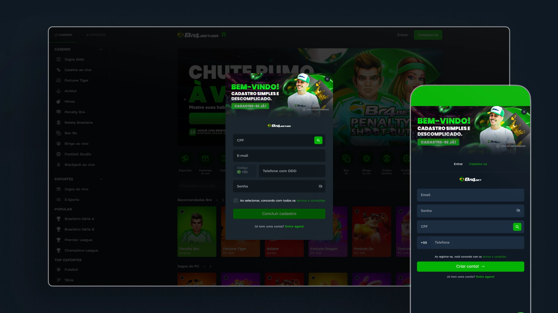 screenshot cadastro br4bet
