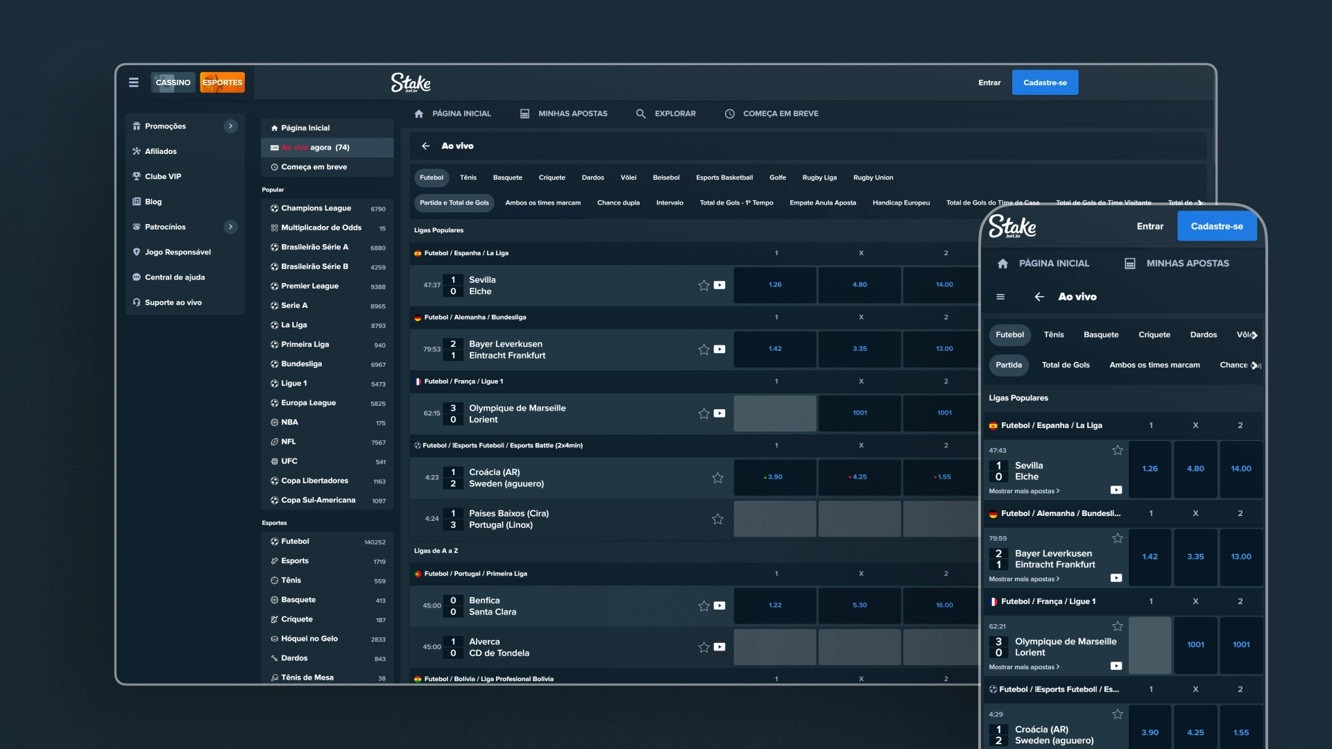 screenshot futebol ao vivo Stake