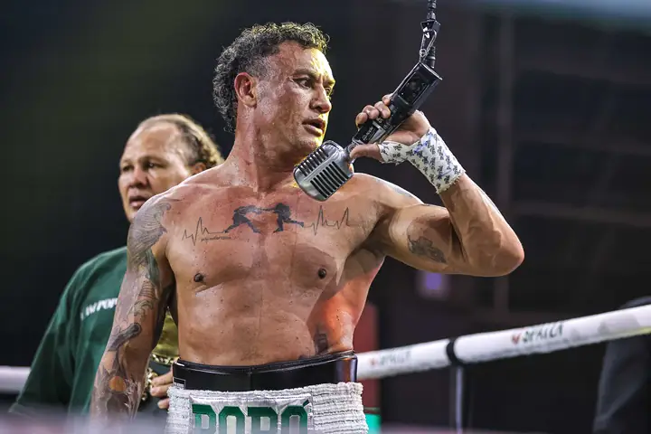 Popó deu sua versão sobre a briga generalizada ocorrida após seu duelo contra Wanderlei Silva no Spaten Fight Night 2 (Foto: William Lucas e Gaspar Nóbrega/Inovafoto)