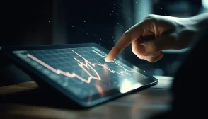 Image shows hand using a tablet