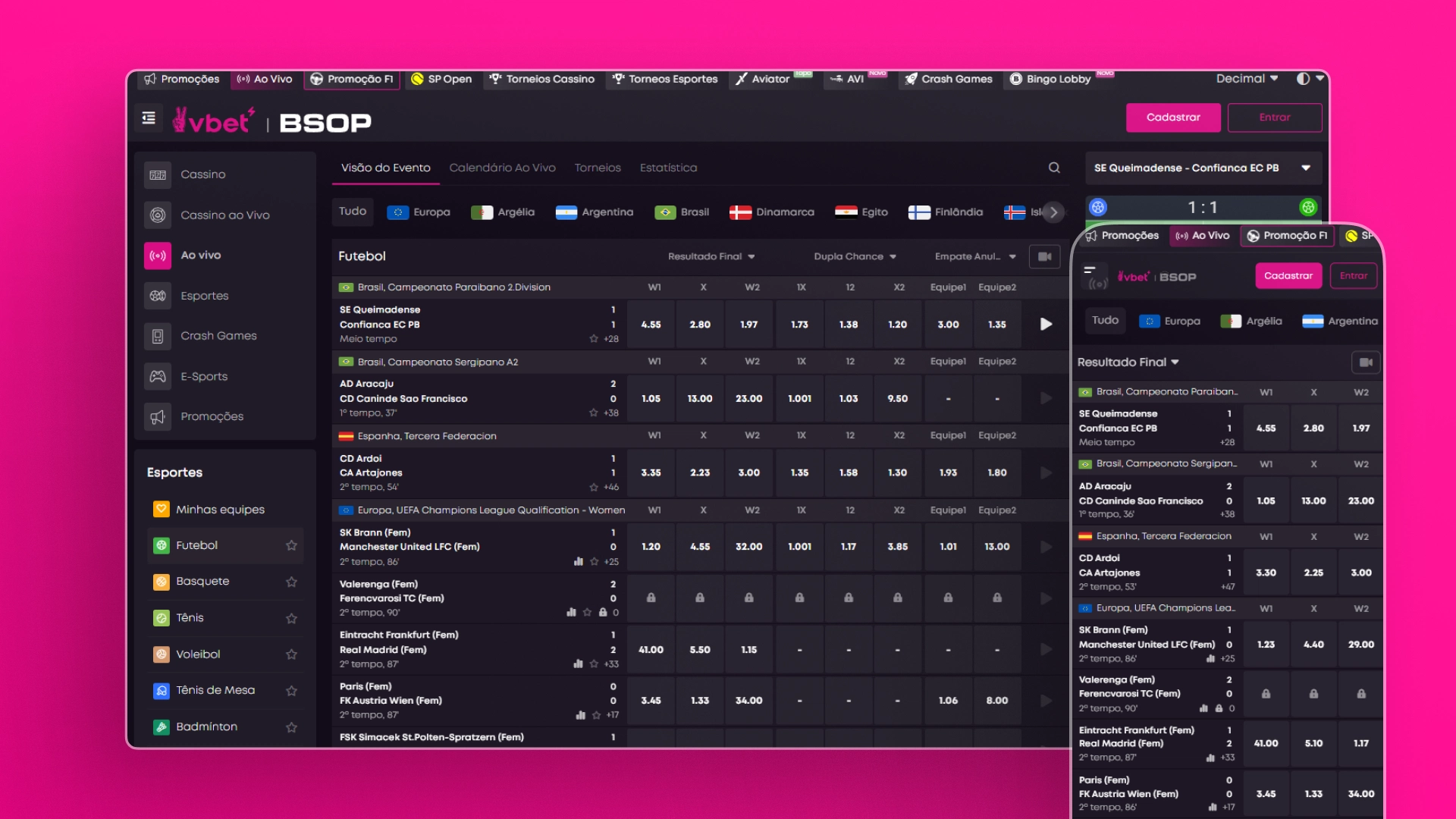 imagem Transmissão ao Vivo vbet