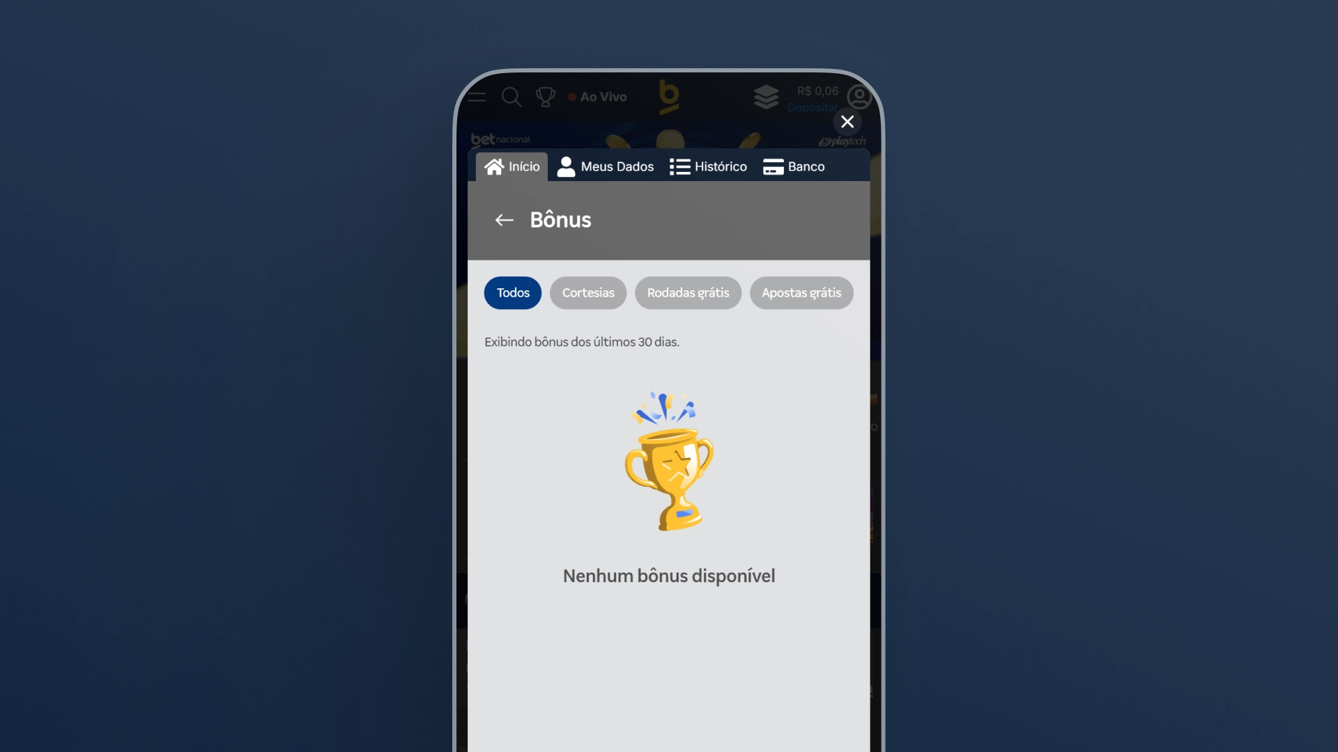 imagem bonus promoçoes mobile betnacional