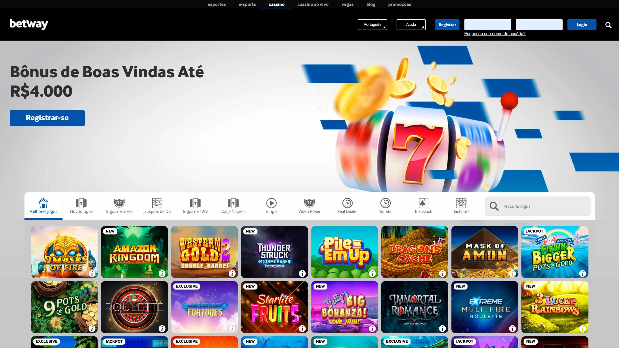 imagem captura cassino Betway