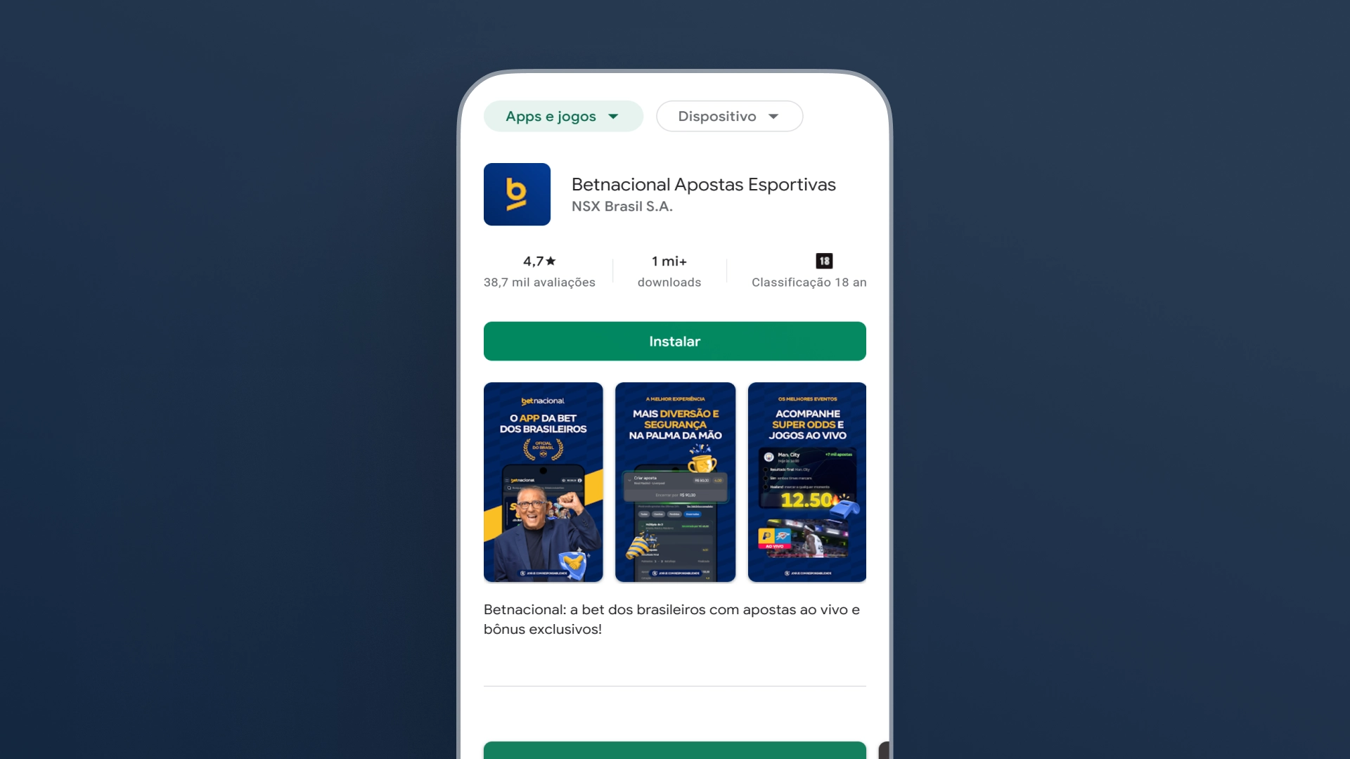 imagem download android betnacional