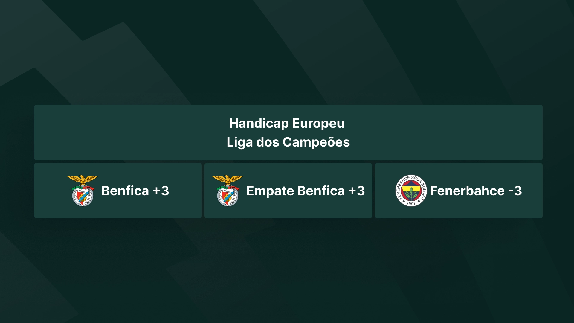 imagem ilustrativa Handicap Europeu mais 3