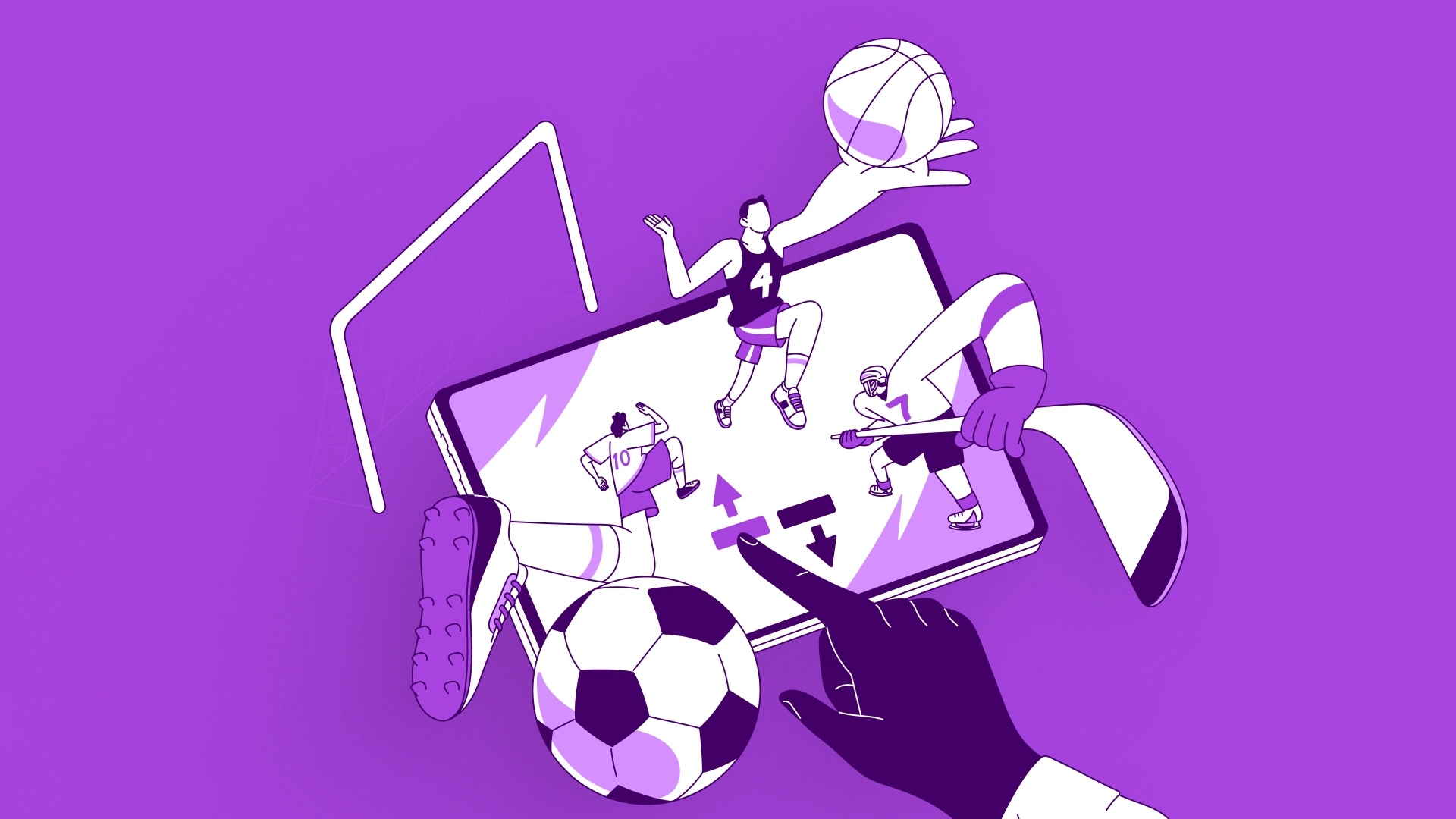 imagem ilustrativa modalidades esportivas sorte online