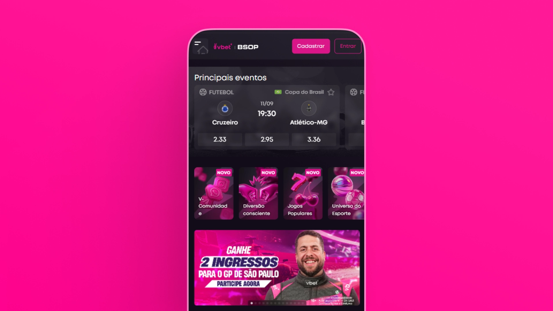 imagem mobile app vbet