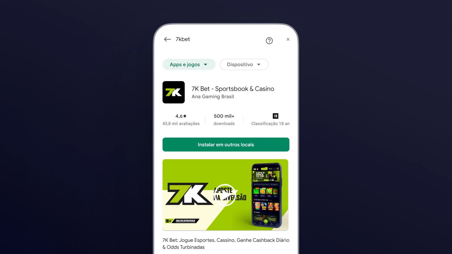 screenshot mobile download app 7kbet