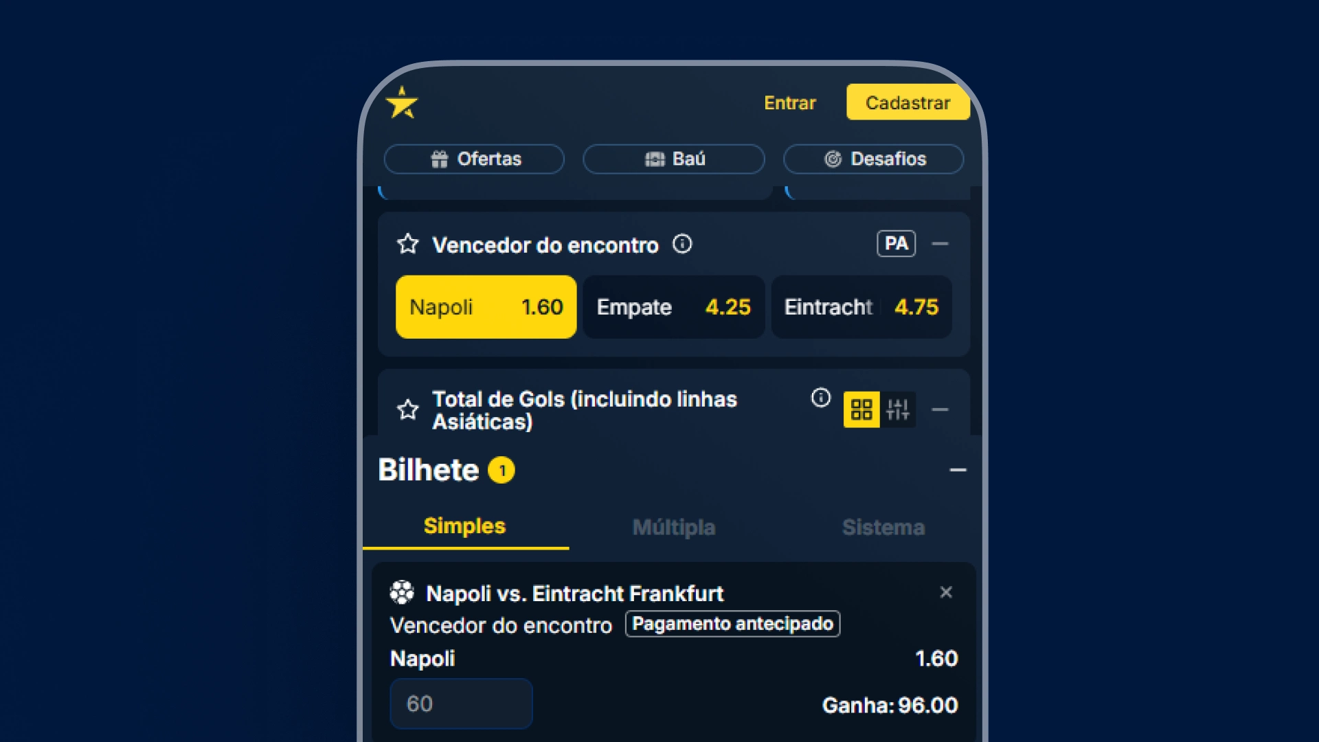 imagem mobile recurso pagamento estrelabet