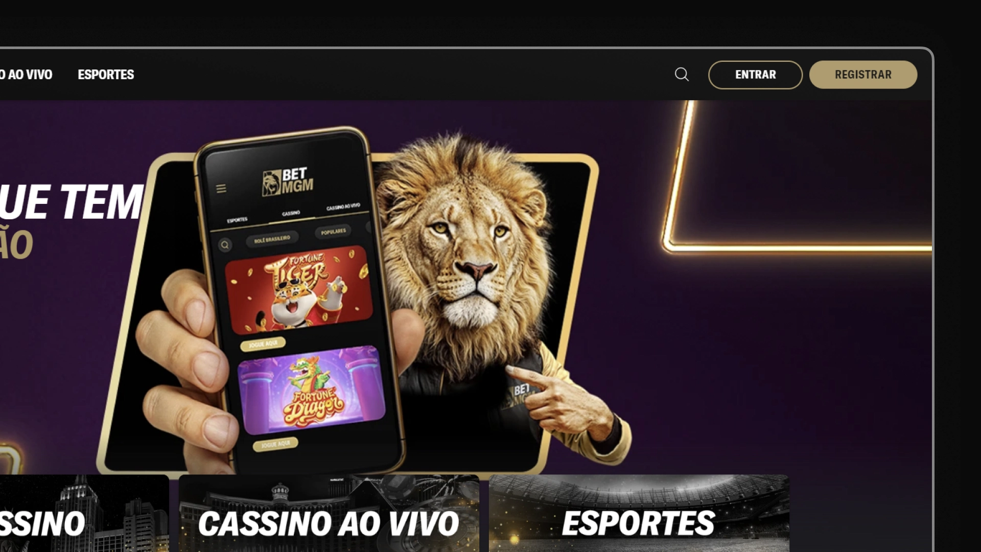 screenshot cadastro 1 BetMGM