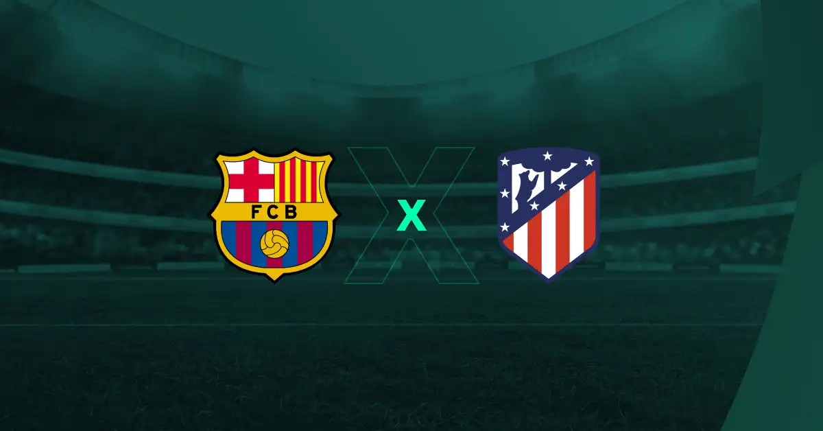 Escudos de Barcelona x Atlético de Madrid