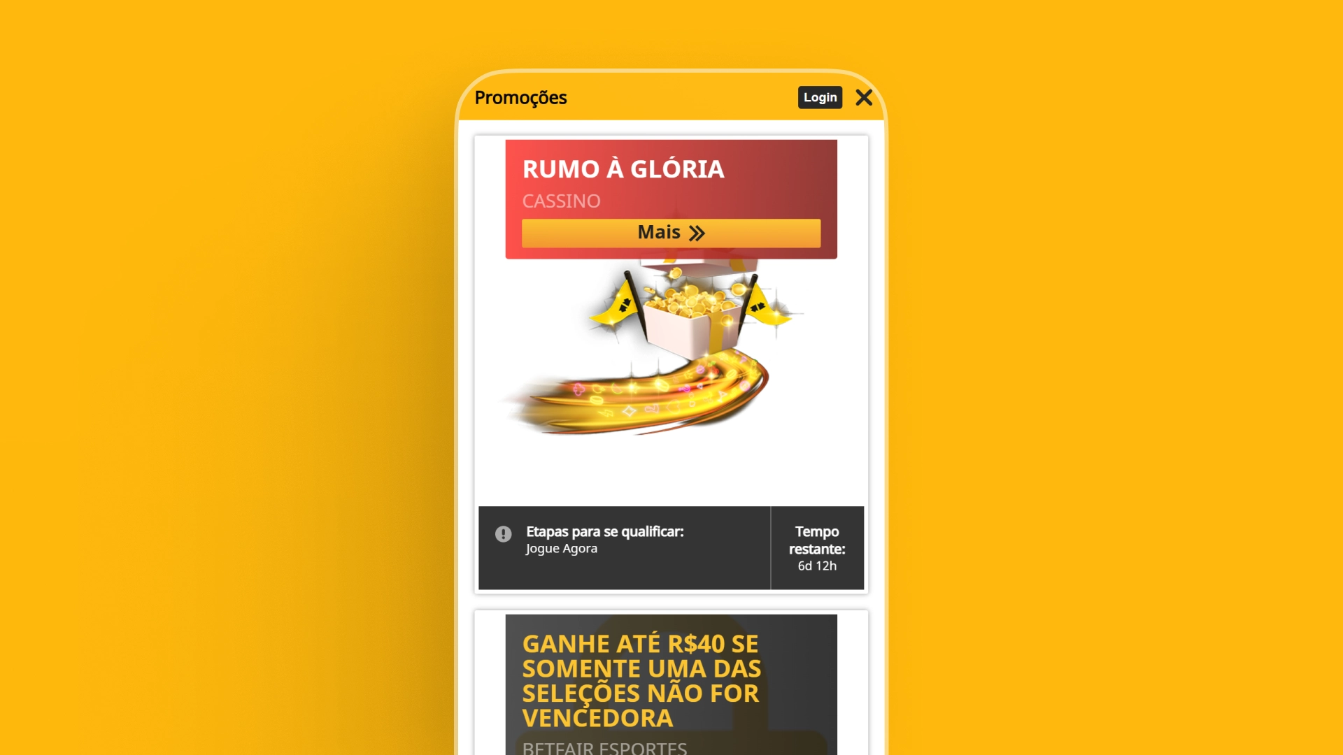 imagem Bônus e Promoções betfair