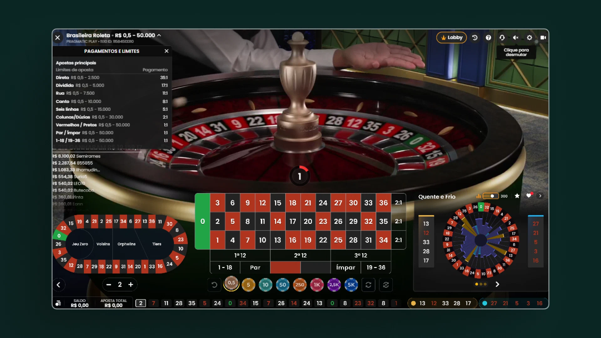 imagem cassino ao vivo disponibilidade