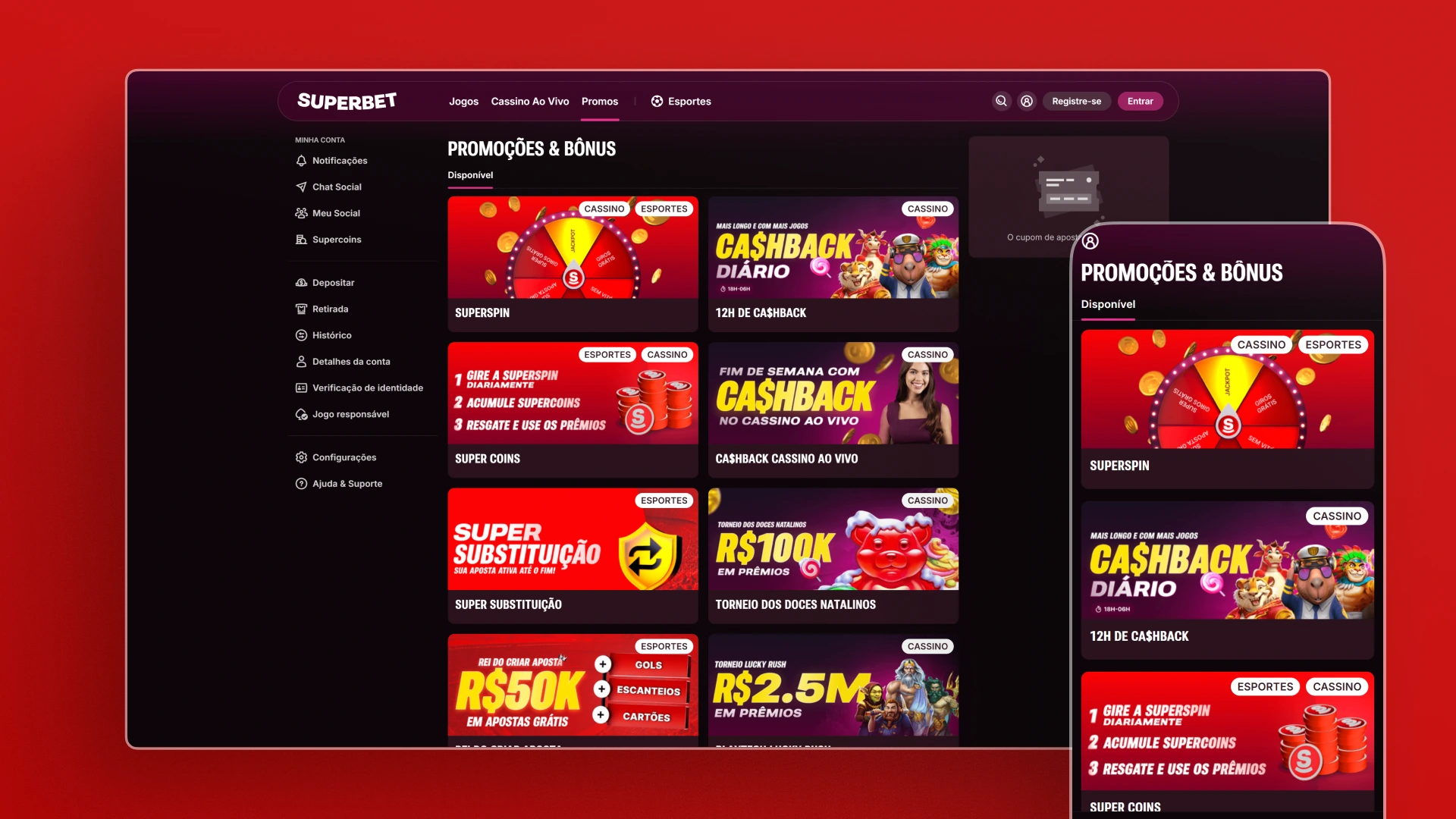imagem promoções superbet