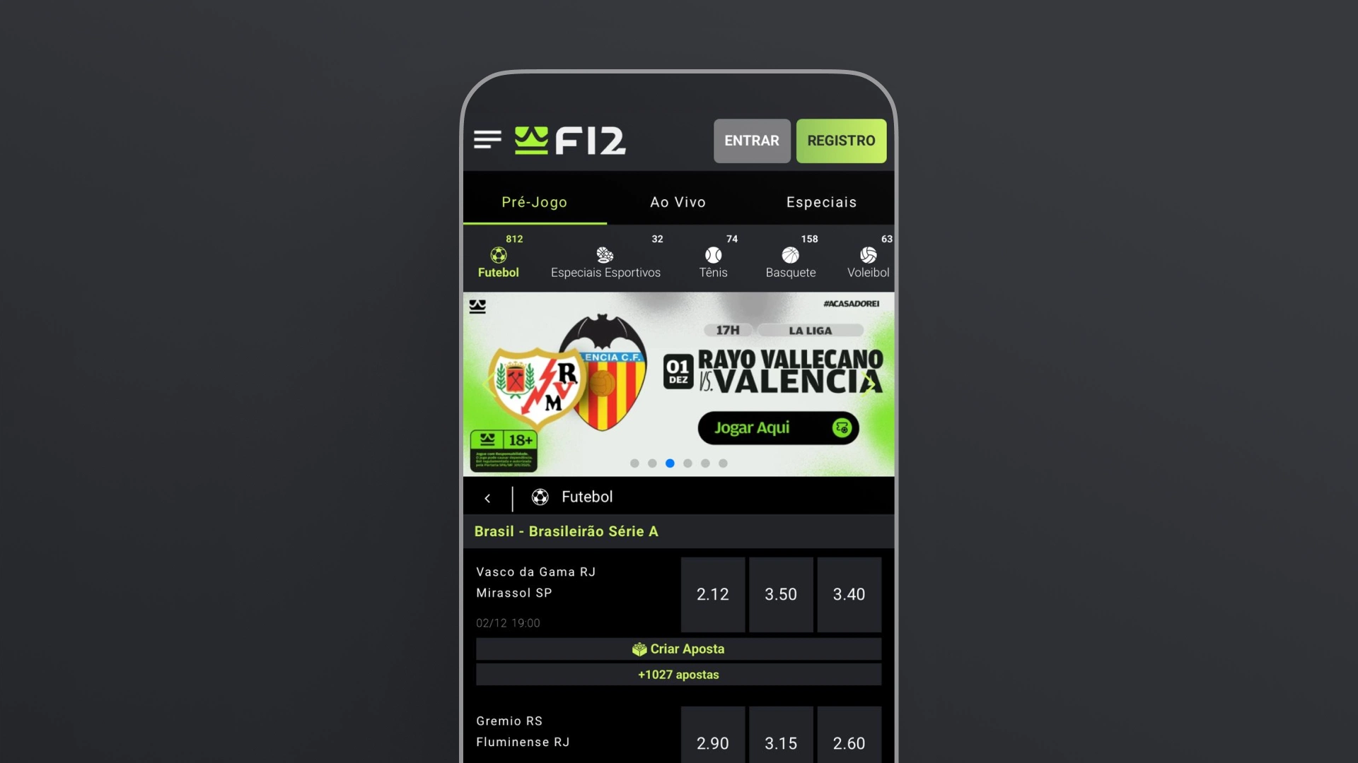 screenshot mobile apostas esportivas f12bet