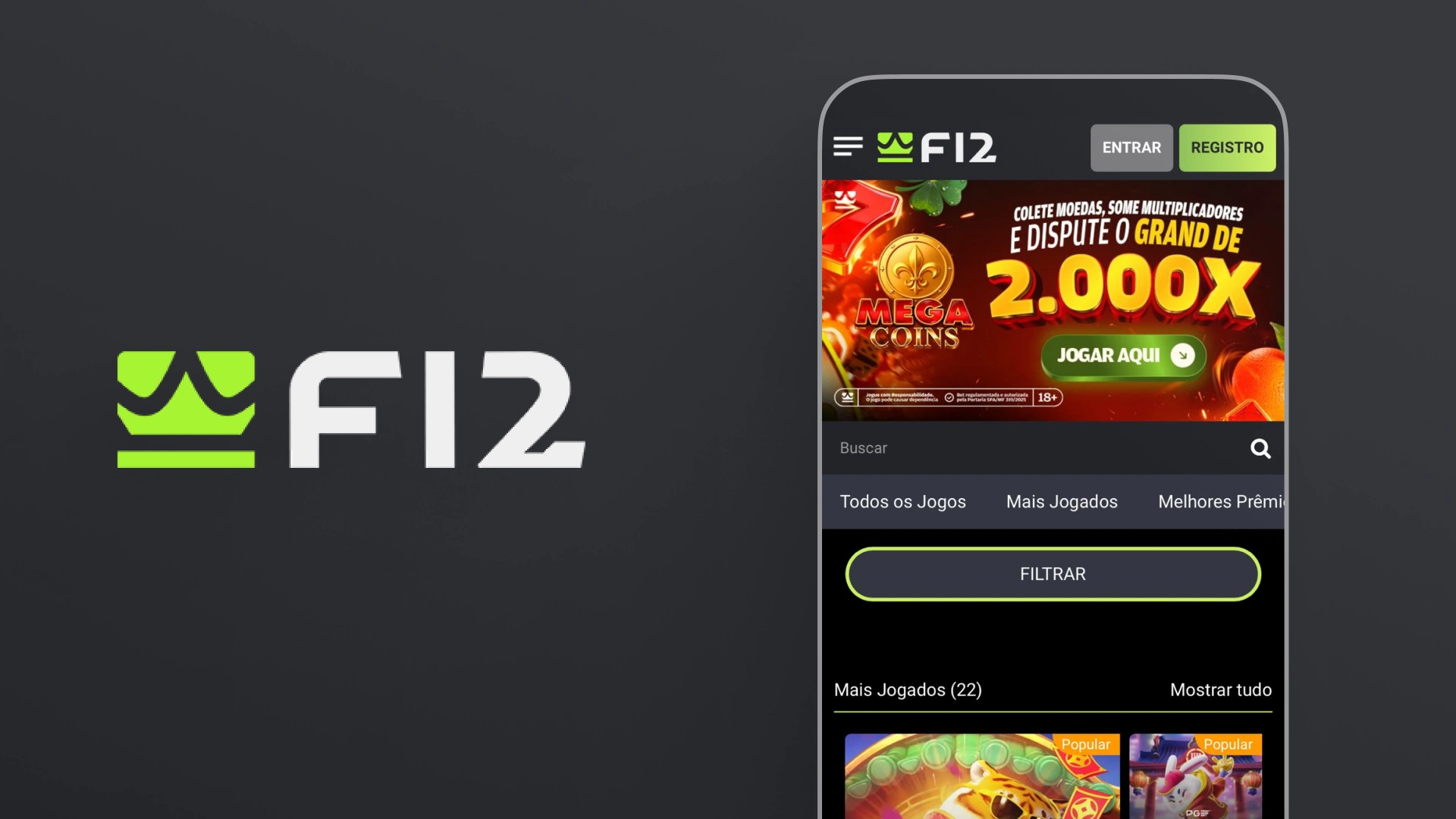 screenshot mobile app f12bet