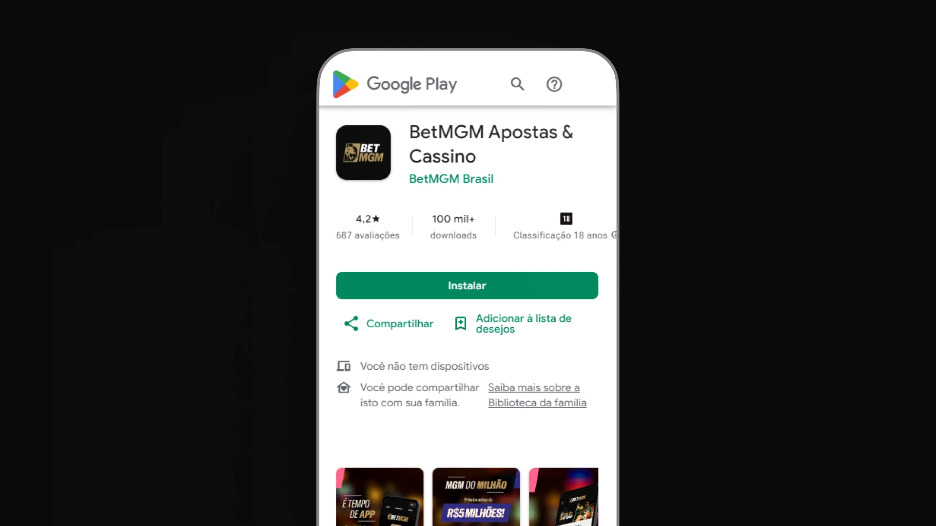 screenshot mobile download app betmgm