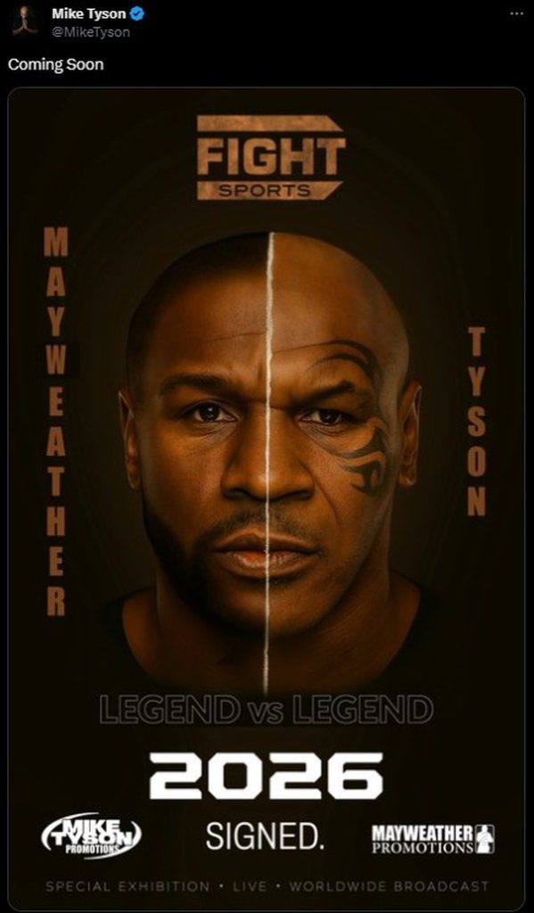 Mike Tyson x Floyd Mayweather boxe