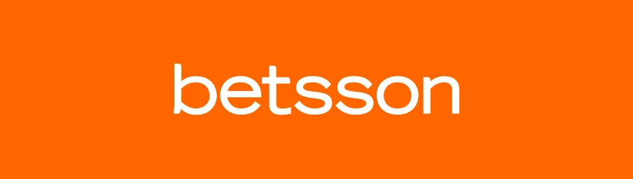 la imagen muestra el logotipo de Betsson sobre un fondo naranja