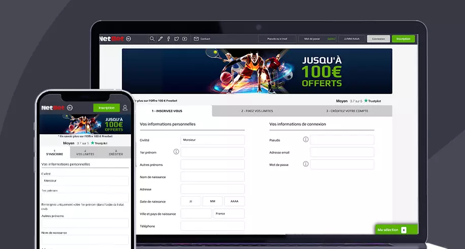 immage NetBet Inscrire