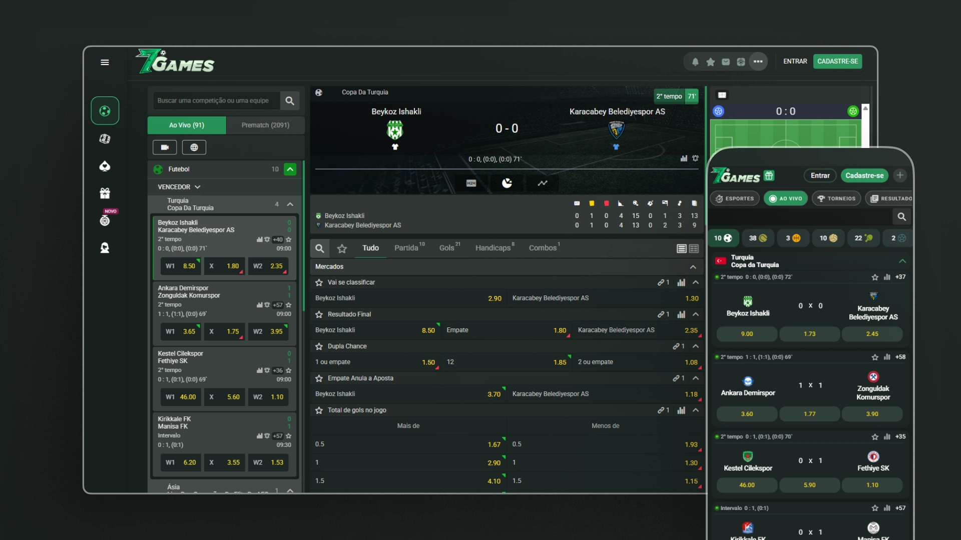 imagem Transmissão ao Vivo 7games