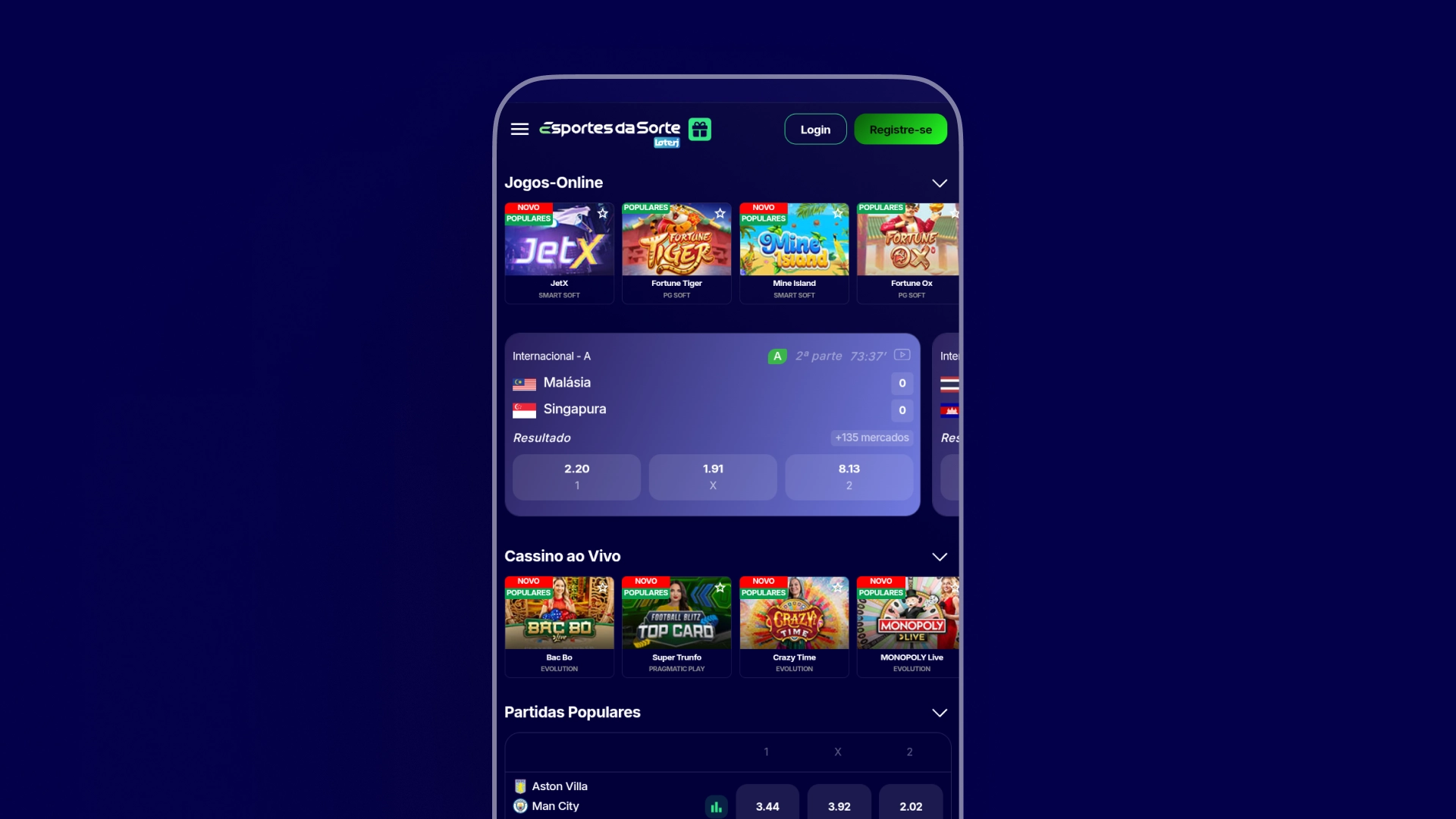 imagem app esportes da sorte