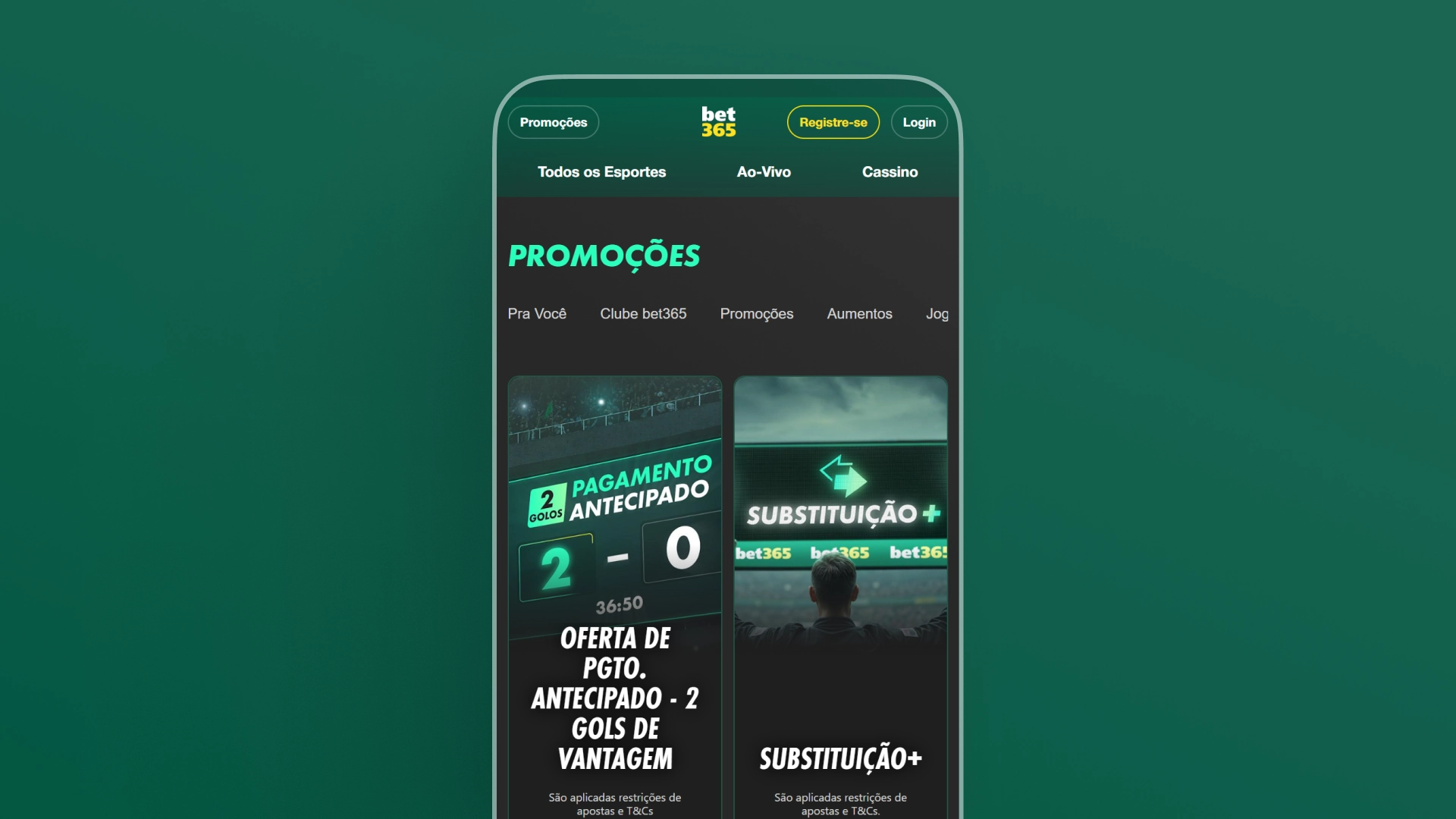 imagem bonus promoçoes mobile Bet365