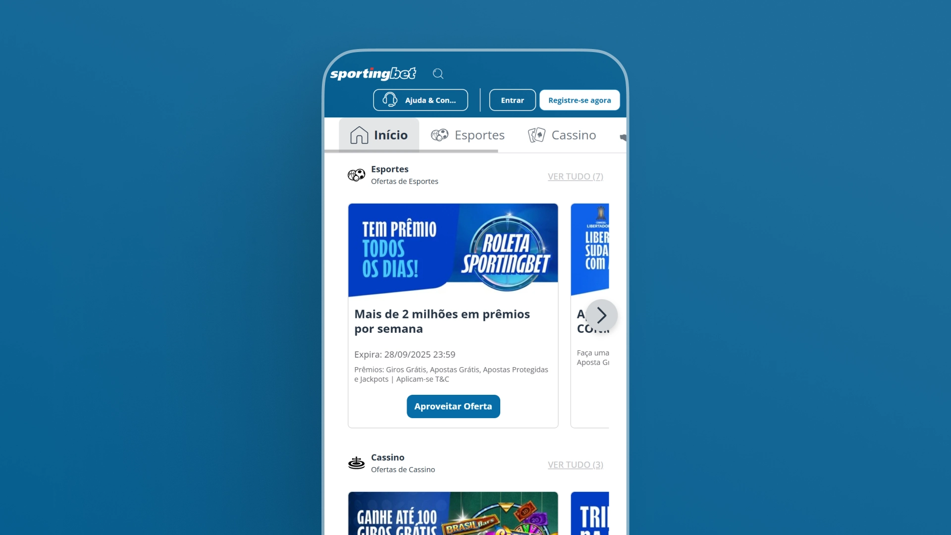 imagem bônus promoçoes mobile Sportingbet