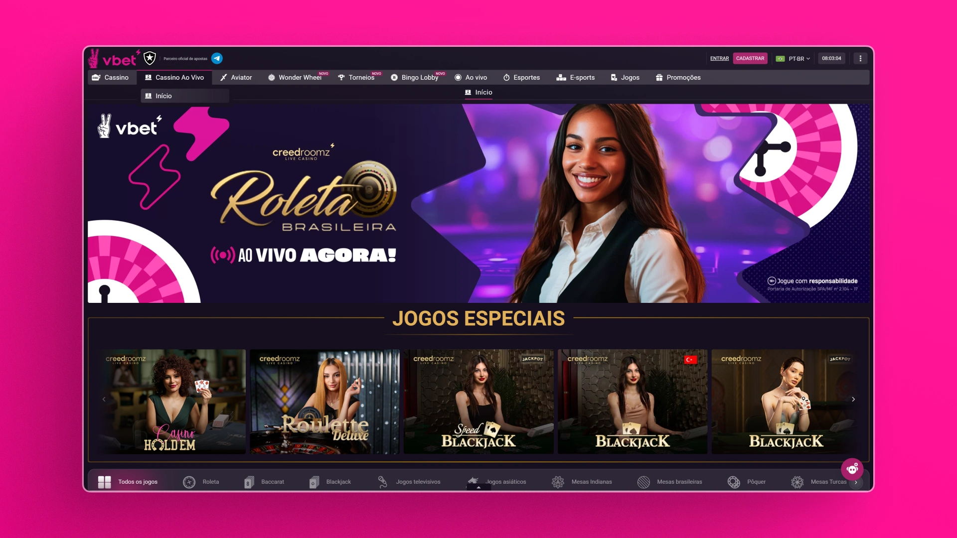 imagem captura cassino ao vivo vbet