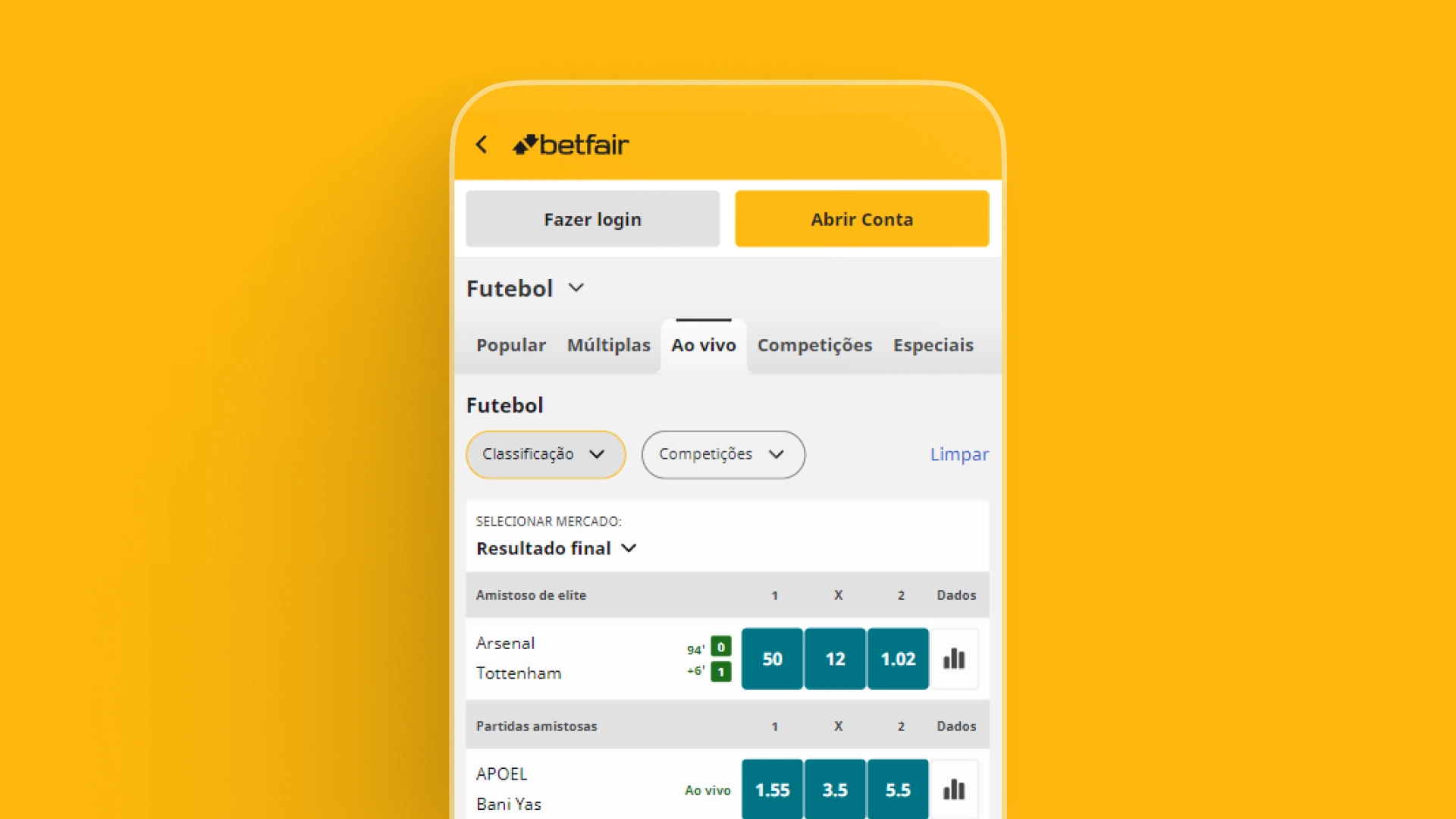 imagem como apostar passo 6 Betfair