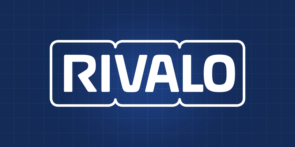 Imagem mostra logomarca da Rivalo