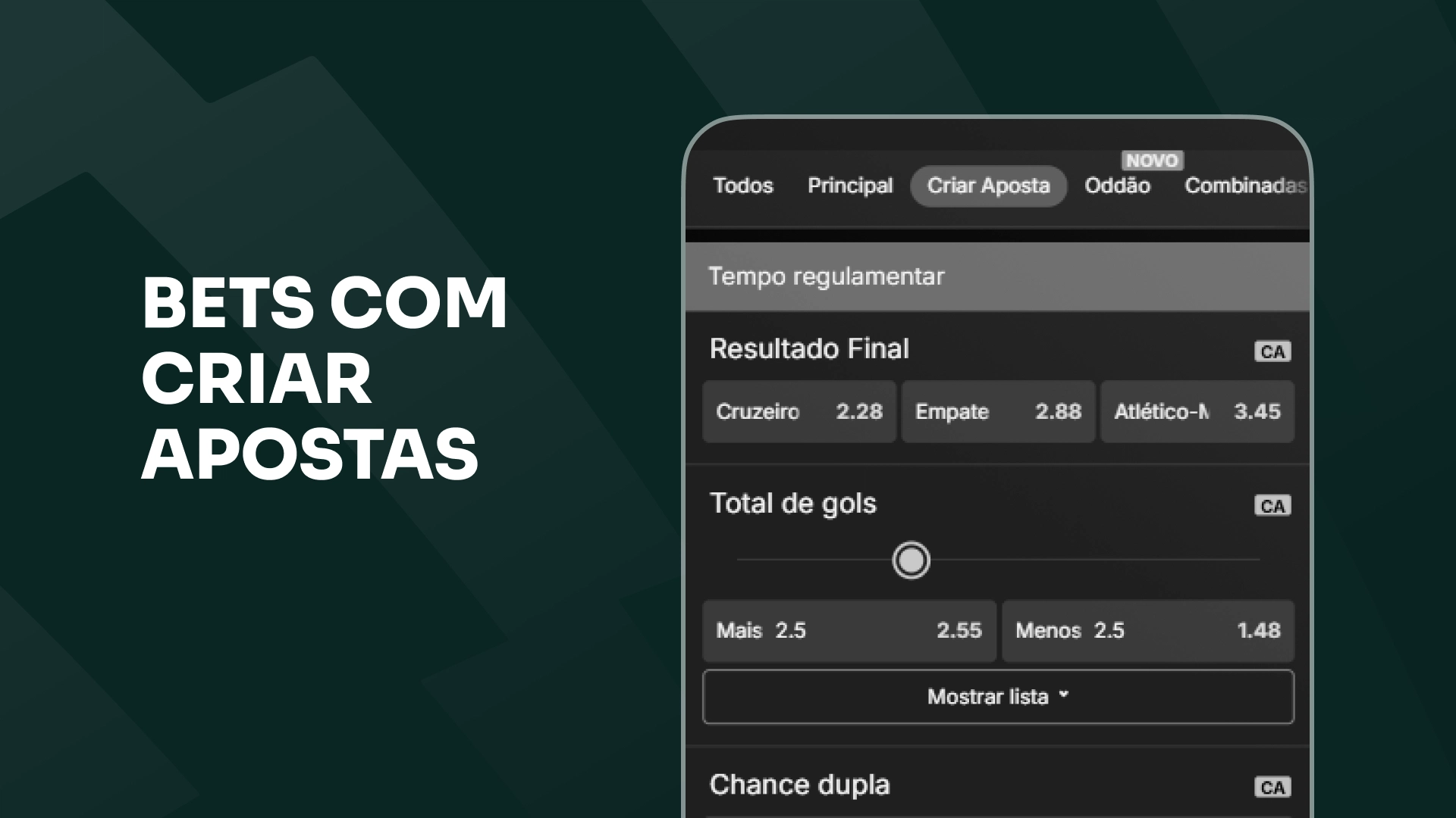 imagem destaque casas de apostas com criar aposta