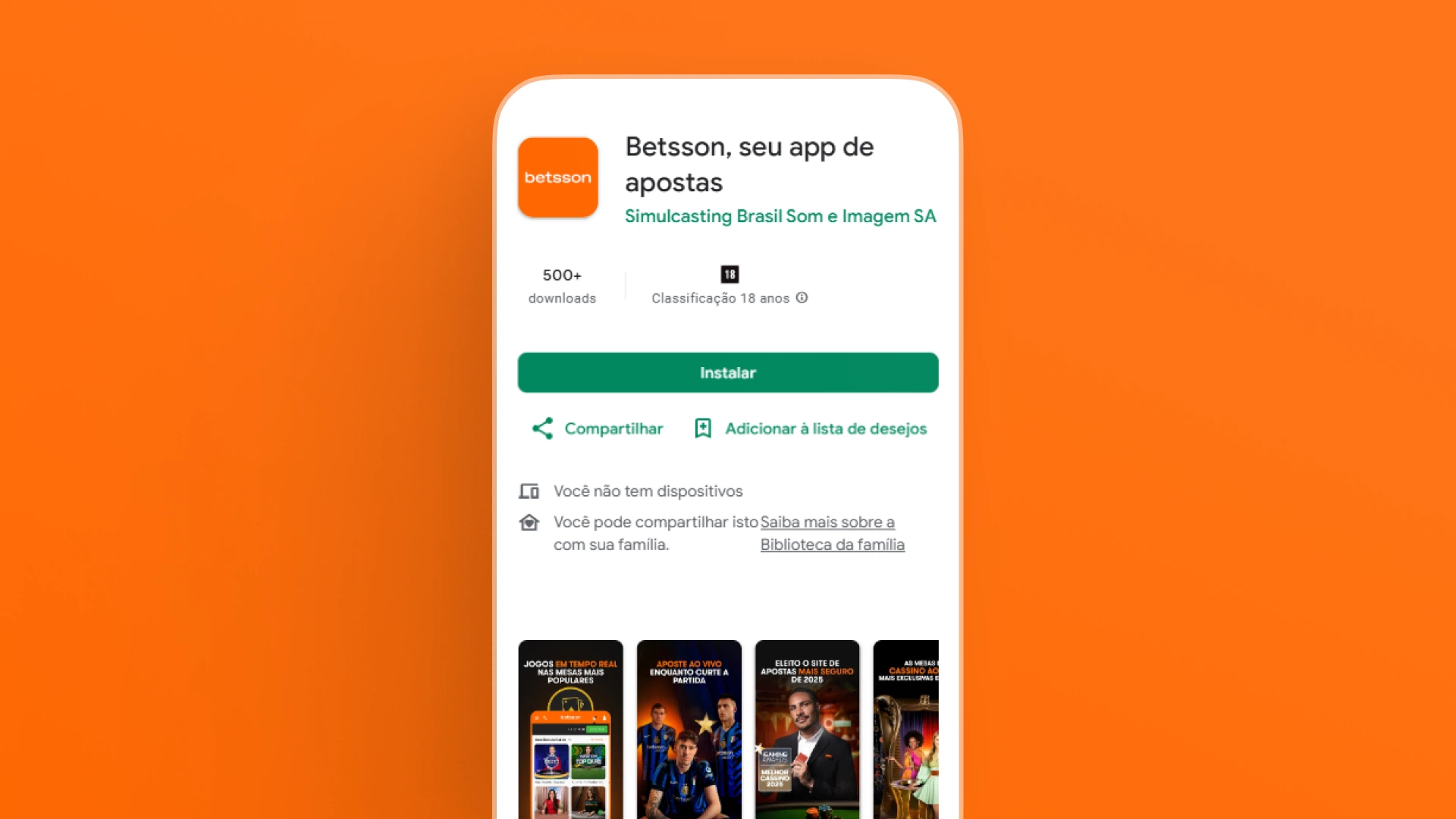 imagem download android betsson