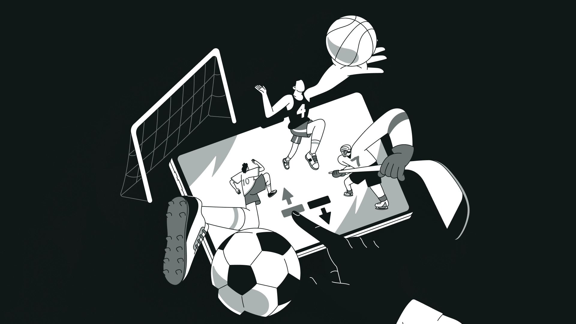 imagem ilustrativa modalidades esportivas Hanzbet