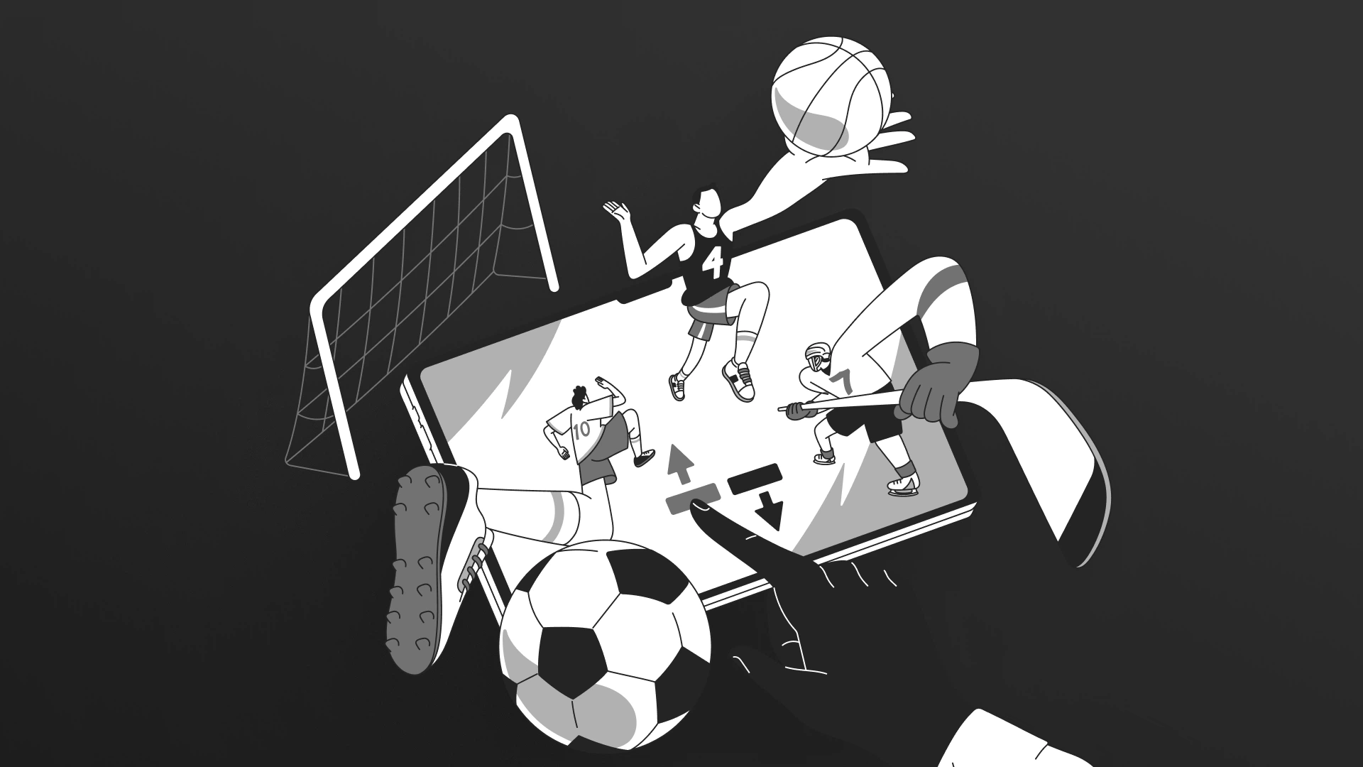 imagem ilustrativa modalidades esportivas bet4