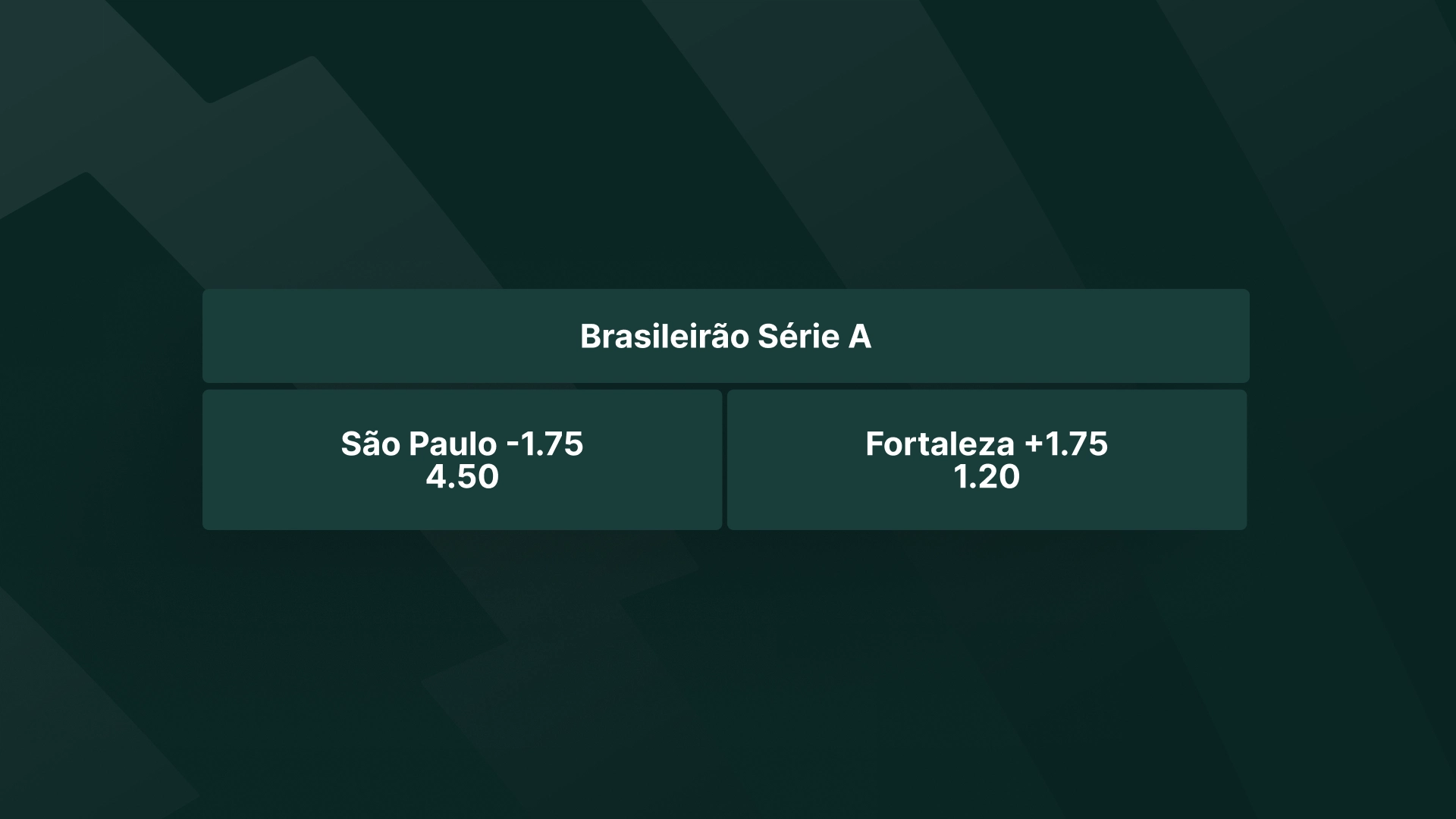 imagem ilustrativa tabela handicap asiático -175+175