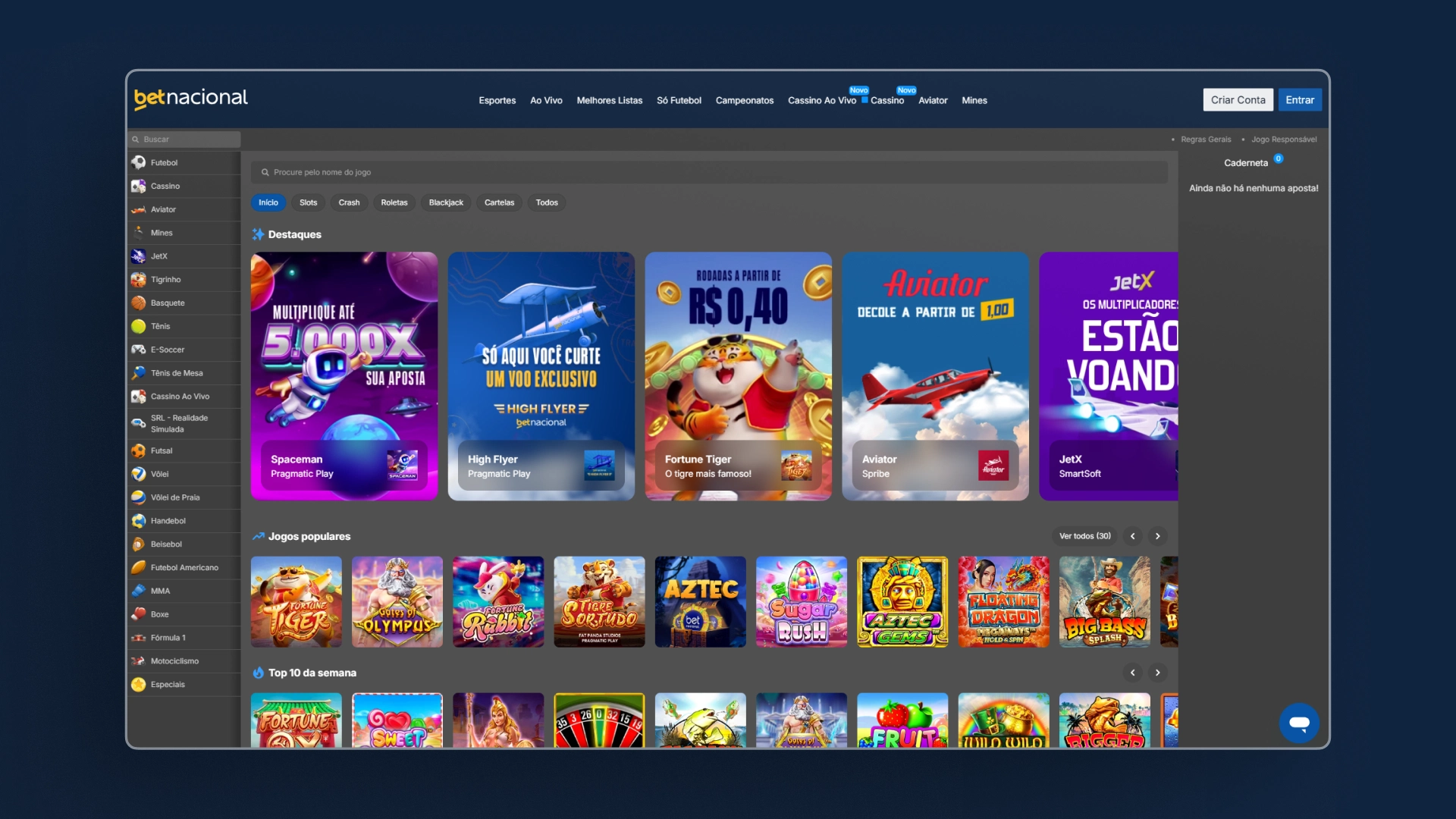 imagem melhores slots betnacional
