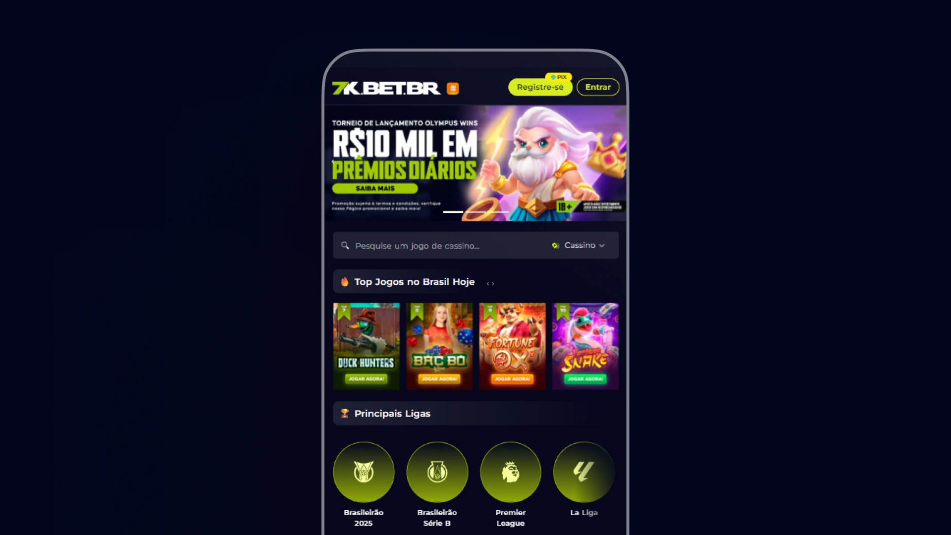 imagem mobile app 7kbet