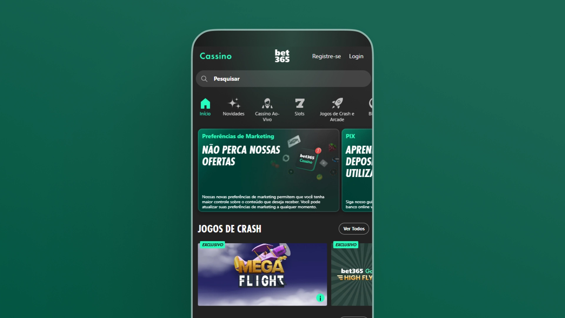 imagem mobile app bet365