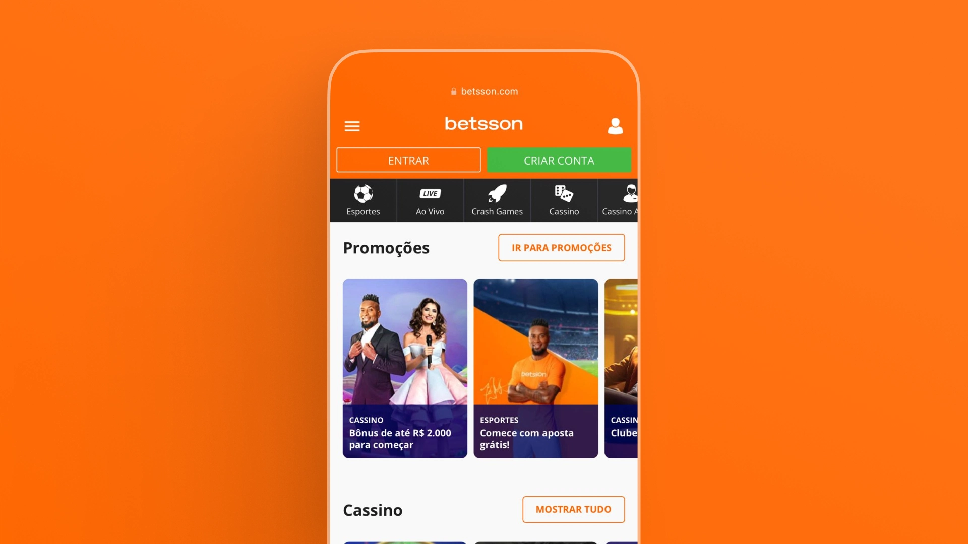 imagem mobile app betsson