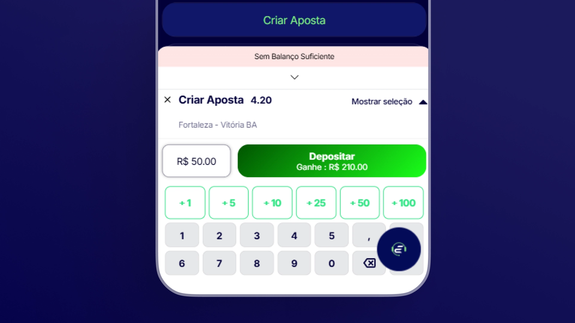 imagem mockup mobile bilhete de aposta esportes da sorte