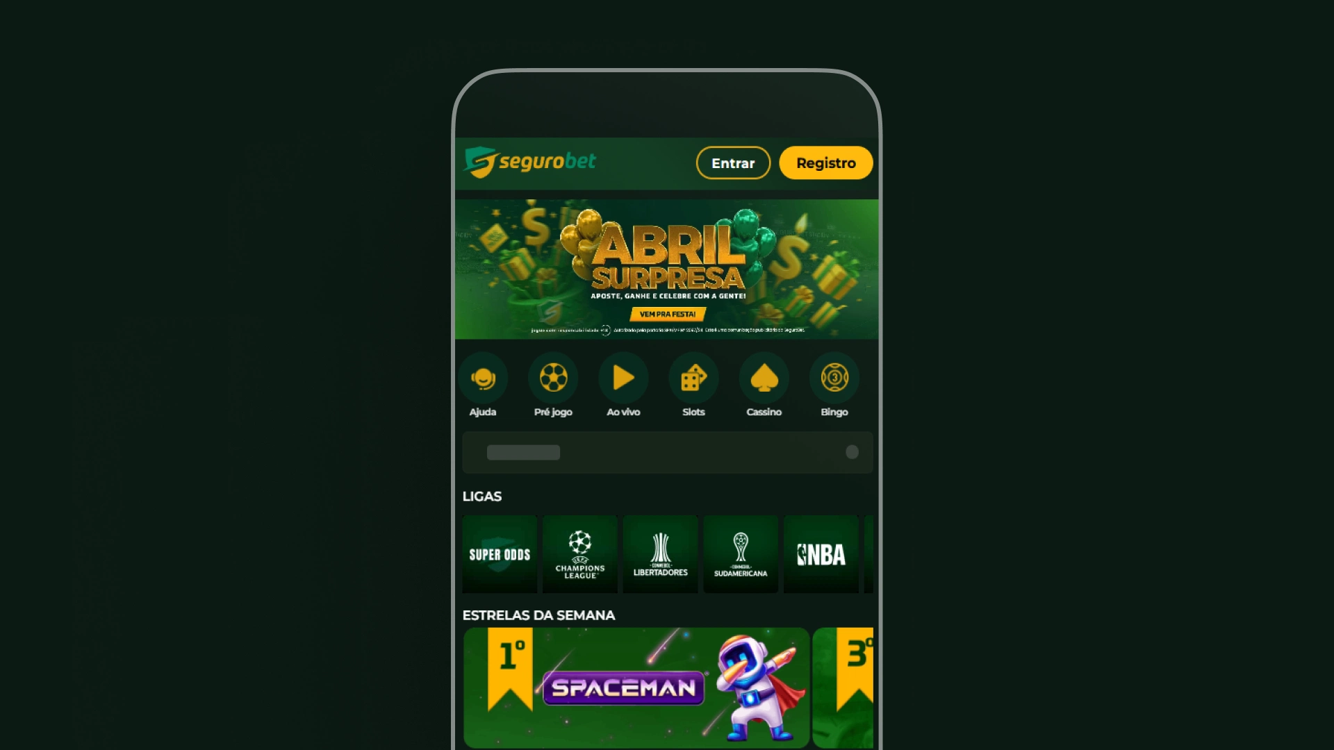 imagem mockup mobile segurobet