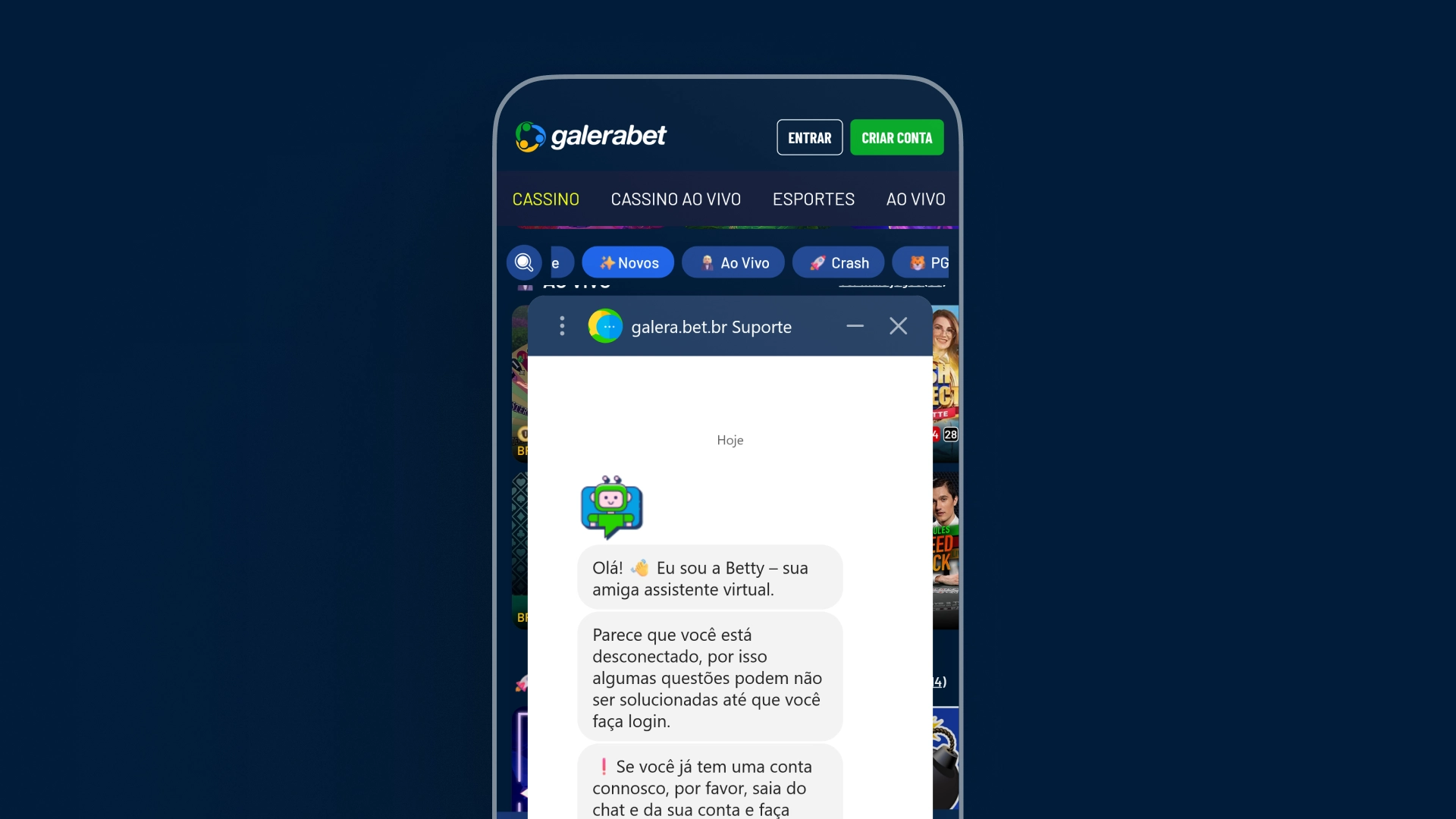 screenshot FAQ galerabet